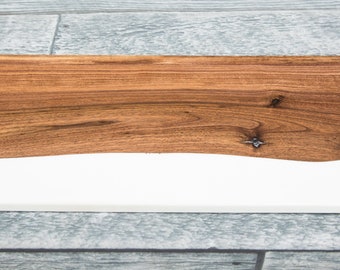 Walnut and Epoxy Resin River Charcuterie Board