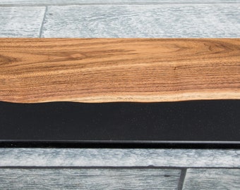 Walnut and Epoxy Resin River Charcuterie Board