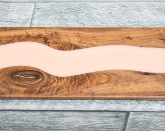 Walnut and Epoxy Resin River Charcuterie Board