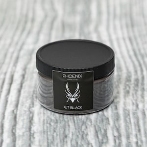 Phoenix Pigments Jet Nero Resina Epossidica Pigmento Polvere 2oz/56g