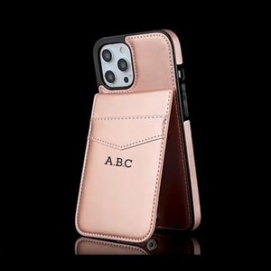 Hülle für Samsung Galaxy S24 Ultra S23 Plus S22 S21 S20 Fe Note 20 Ultra Note 10 Plus Personalisierter Kartenhalter Wallet Back Case Cover