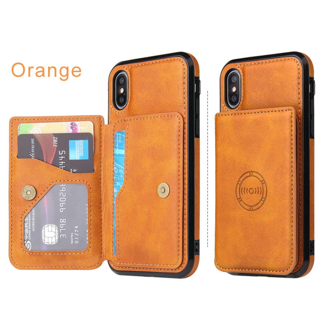 Leather Card Holder Wallet Case for Samsung S22 Ultra S21 S20 Etsy