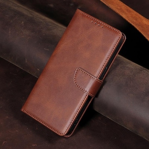 Personalized PU Leather Wallet Phone Case with Magnetic Closure