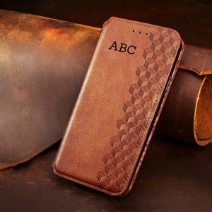 Capa porta-cartões personalizada para iPhone 16 Pro Max 15 14 13 12 11 X XR XS Capa tipo carteira traseira Samsung Galaxy S24 S23 S22 Plus Note20