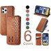 Personalized leather card holder case for iPhone 6 7 8 Plus SE 2020 X XR XS 11 12 13 Pro Max wallet back case Samsung S9 S10 S20 plus cover 