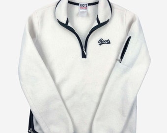 roots half zip sweater