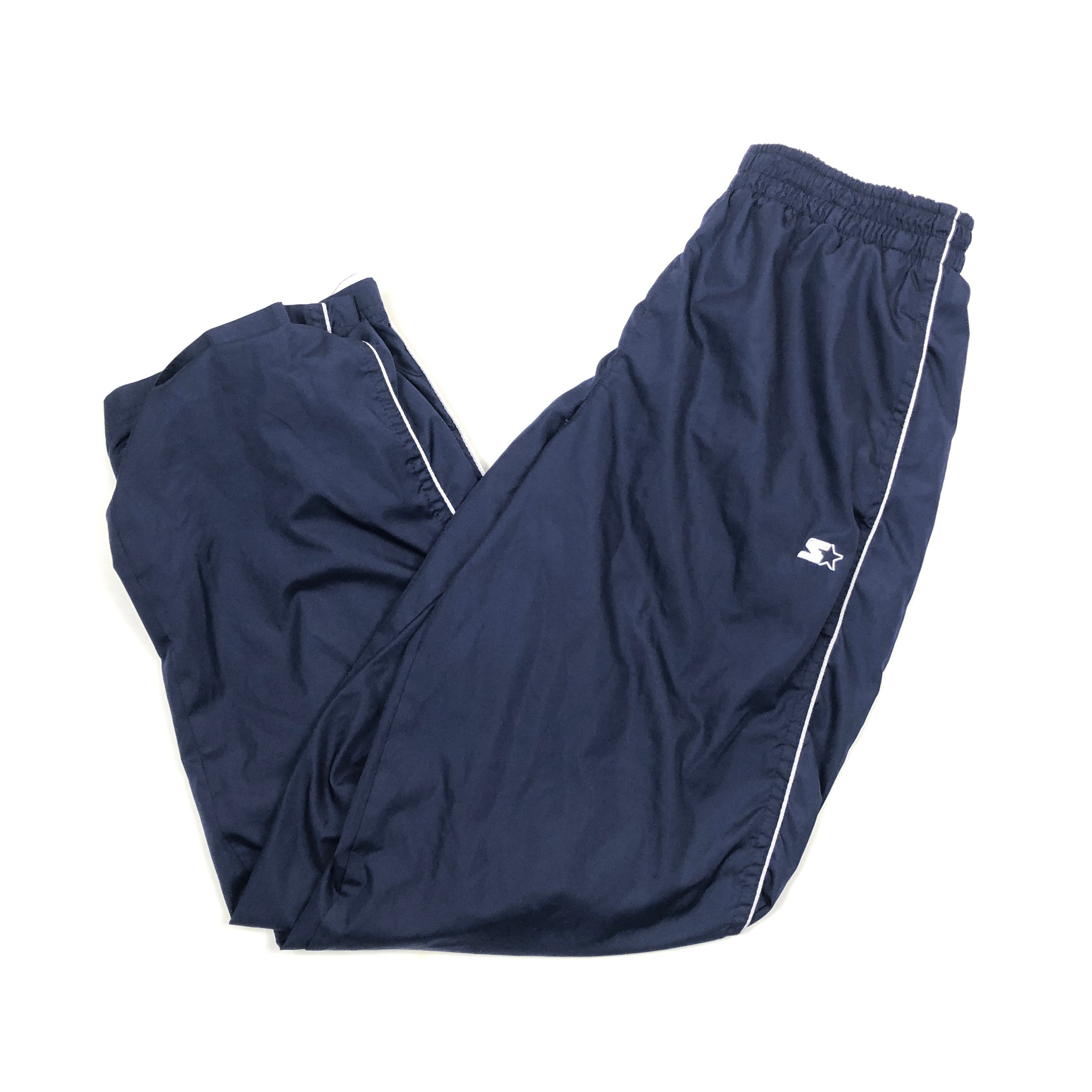 Vintage Starter Windbreaker Track-Pants - Youth XL | Retro Navy Blue Wind  Pants USA Trackpant 