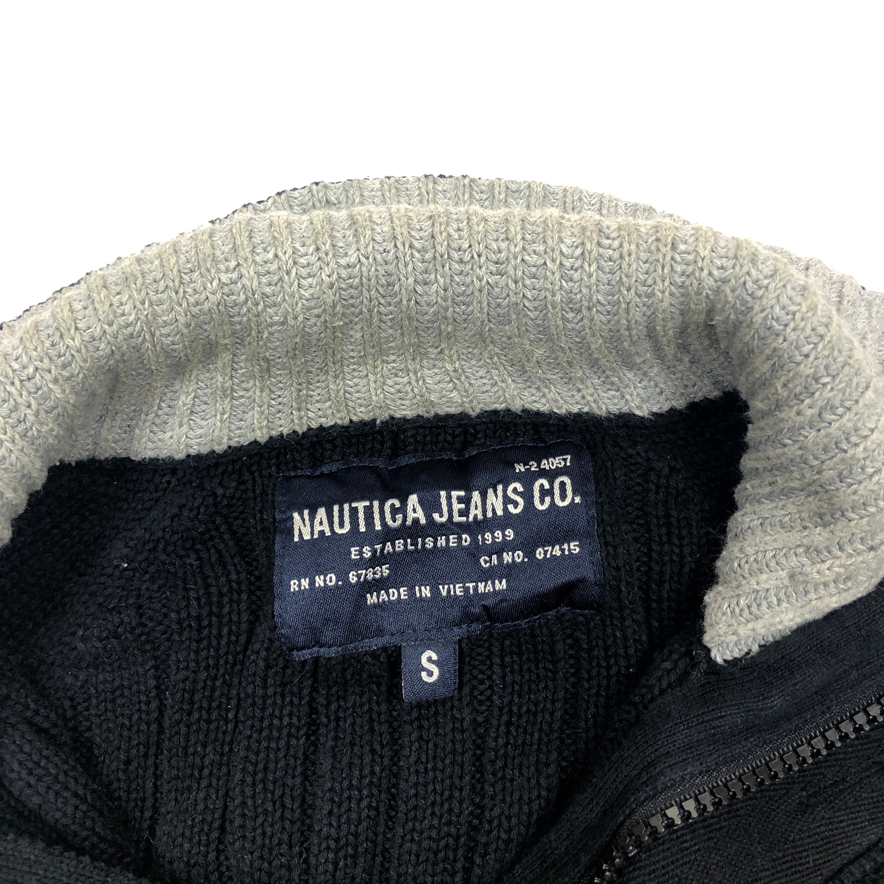 Vintage Nautica Sweater Full Zipper 