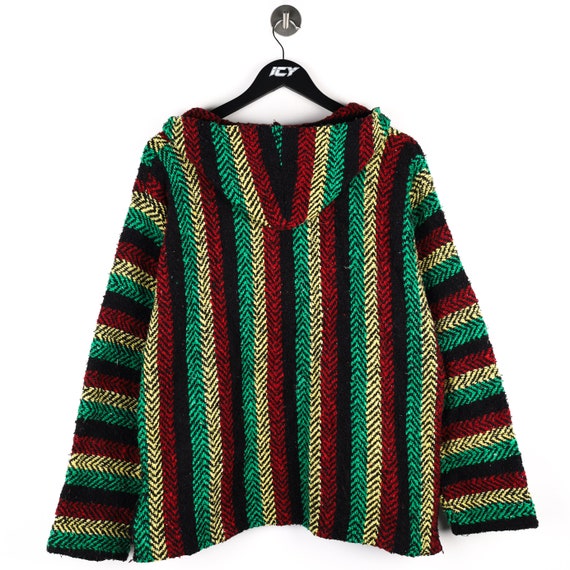 Vintage Earth Ragz Knitted Poncho Sweatshirt - Me… - image 7