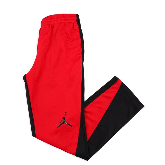 jordan pants black and red