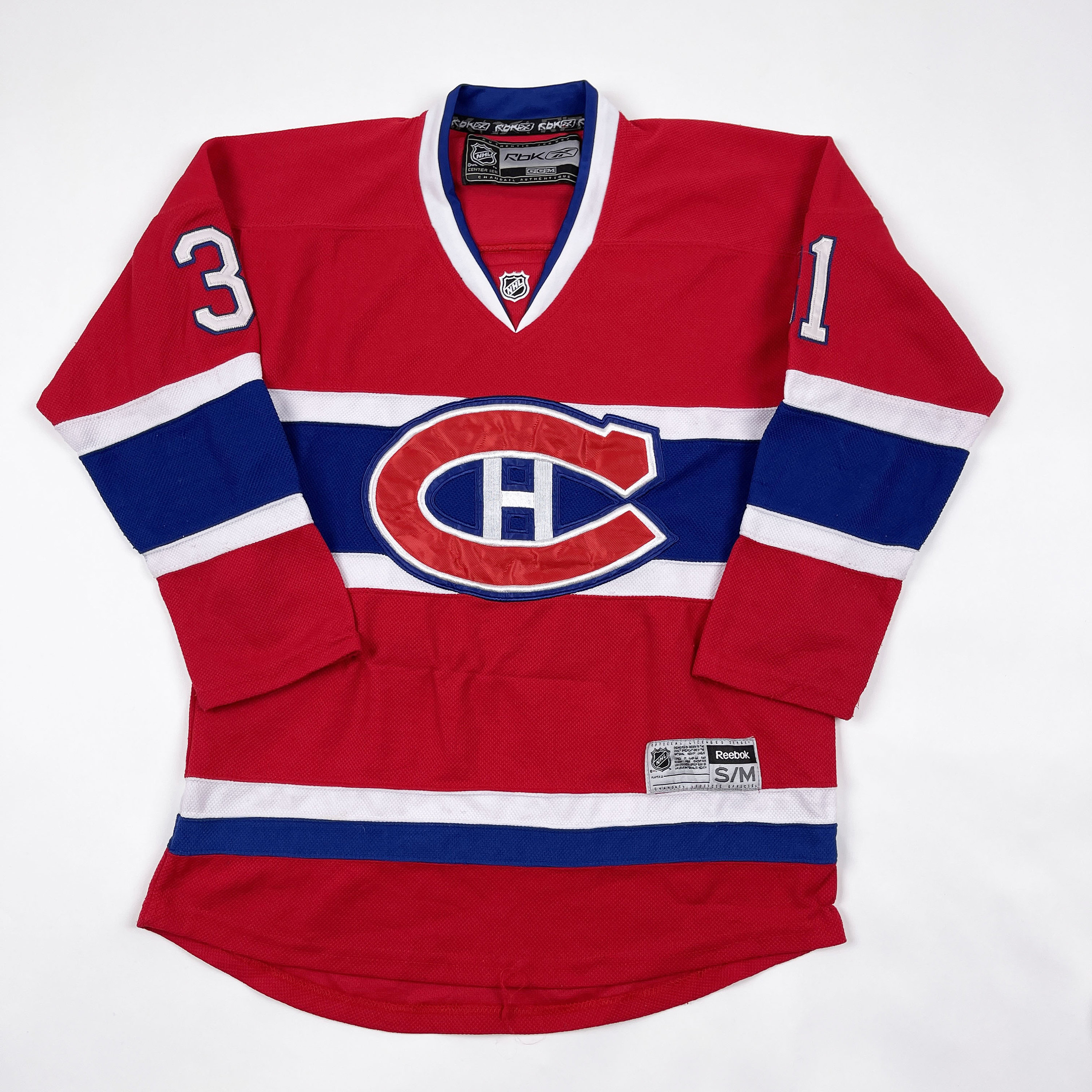 Montreal Canadiens dark blue Reebok practice jersey size Medium