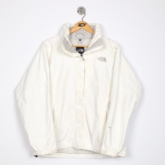 white north face jacket windbreaker