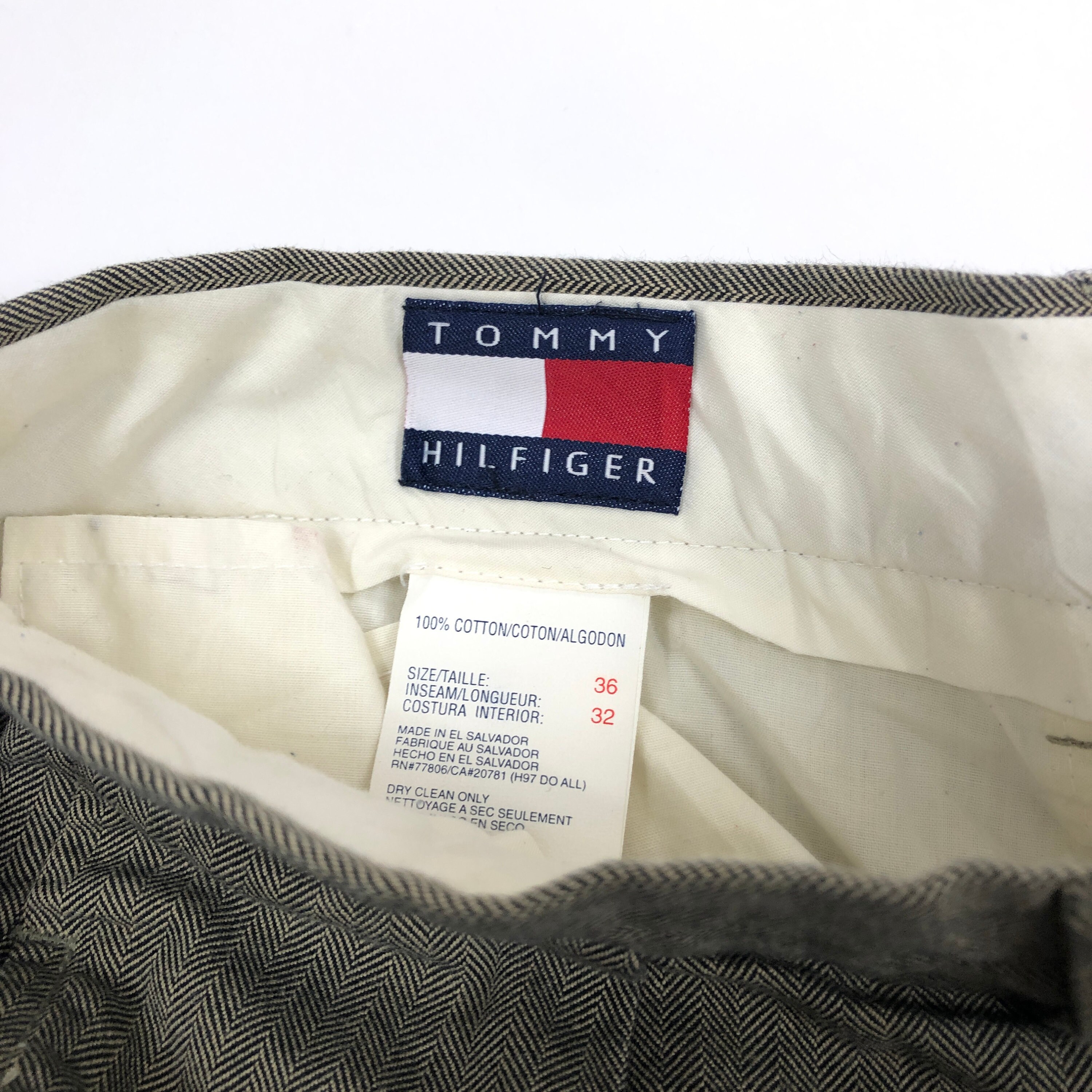 Vintage Tommy Hilfiger Khaki Pants Men's Size 36 | Etsy