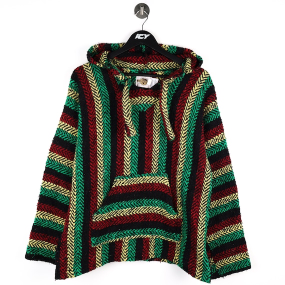 Vintage Earth Ragz Knitted Poncho Sweatshirt - Me… - image 1