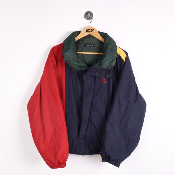 Vintage Nautica Reversible Puffer 