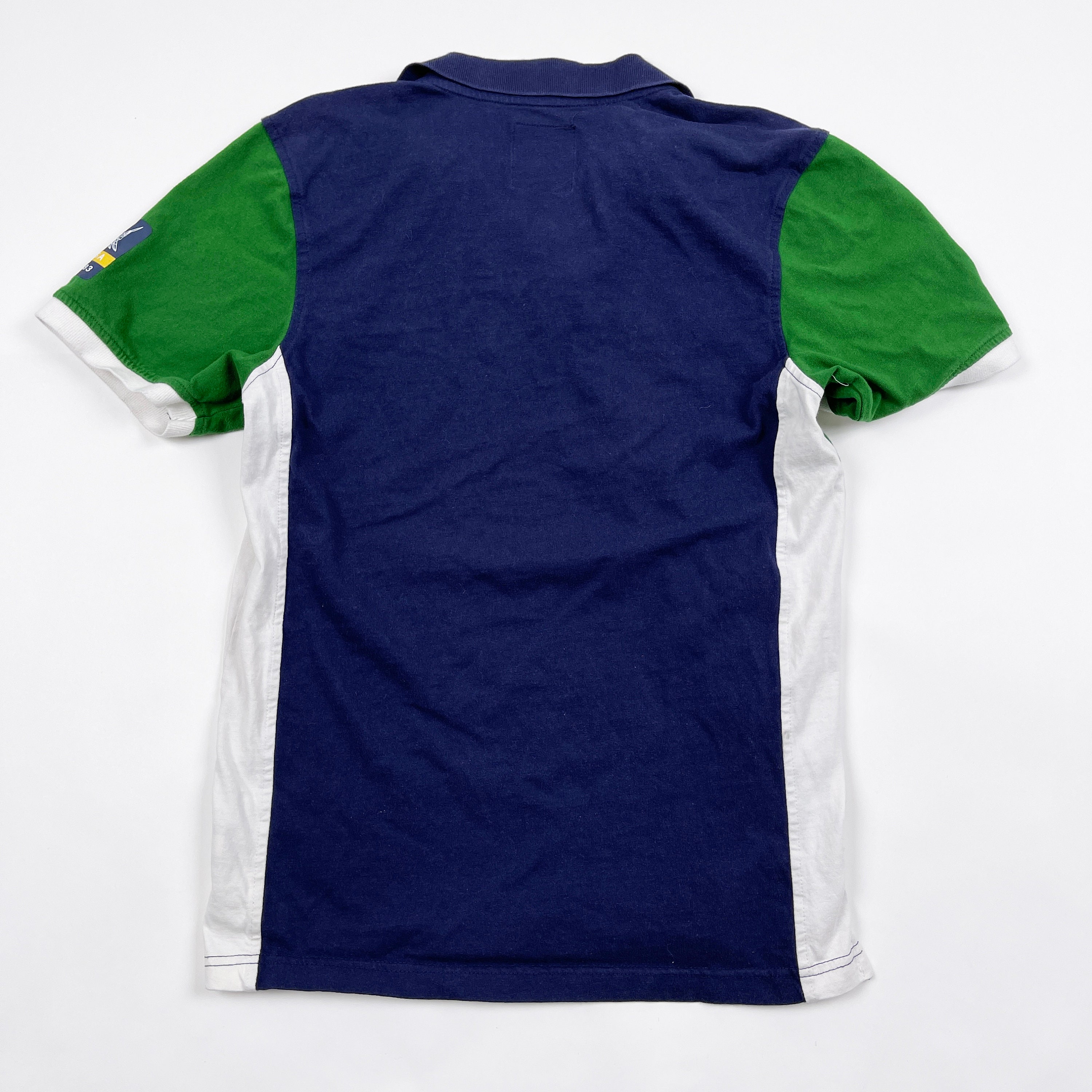 Nautica Polo Rugby Shirt Mens Small Vtg 