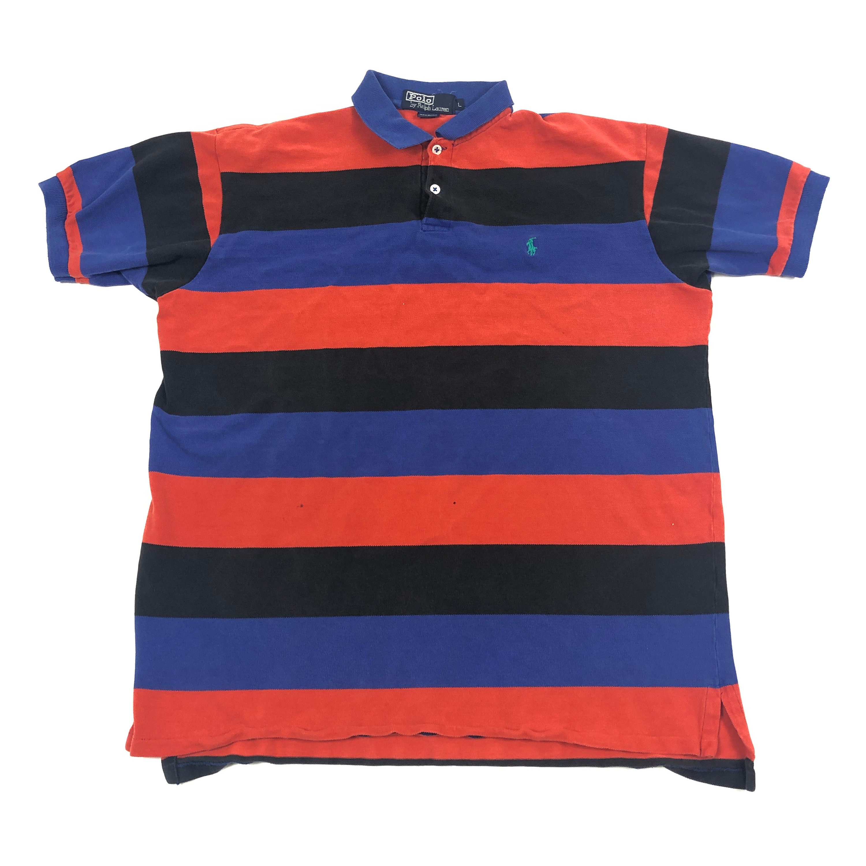 Vintage Polo Ralph Lauren Rugby Shirt Red Blue Striped Etsy UK