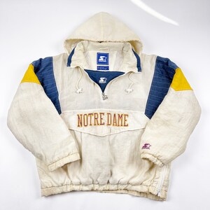 notre dame starter jacket pullover