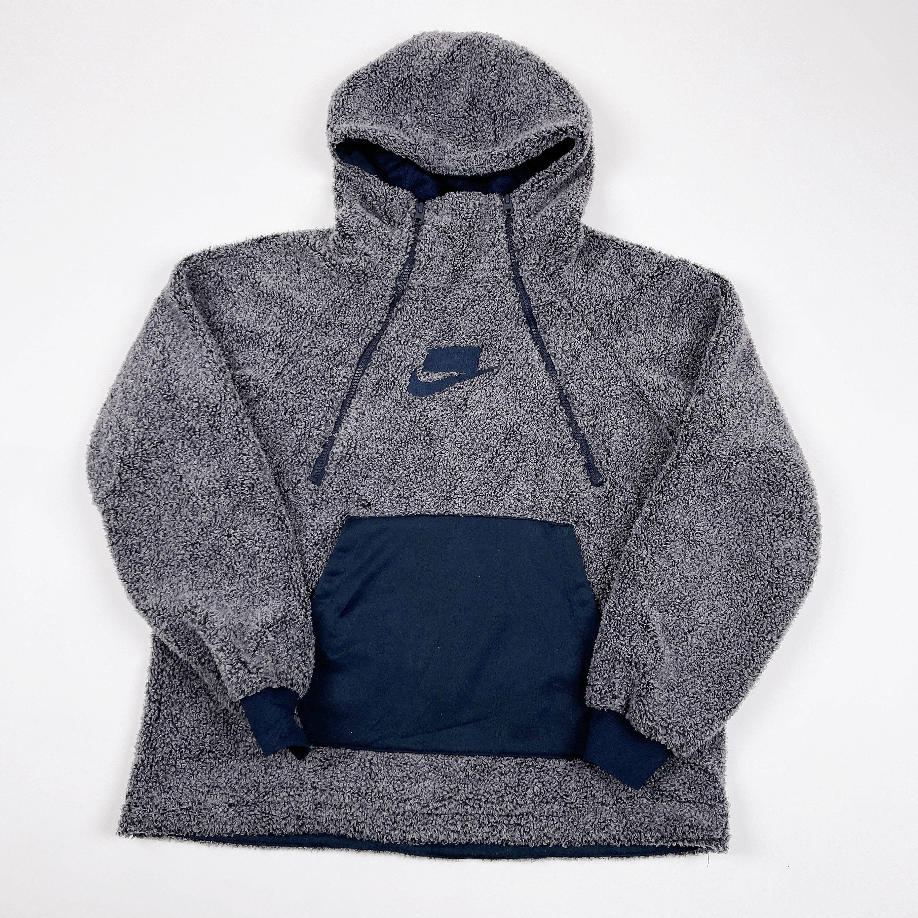 Nike Sherpa Hoodie Jacket Hombre XS / Gris - Etsy España