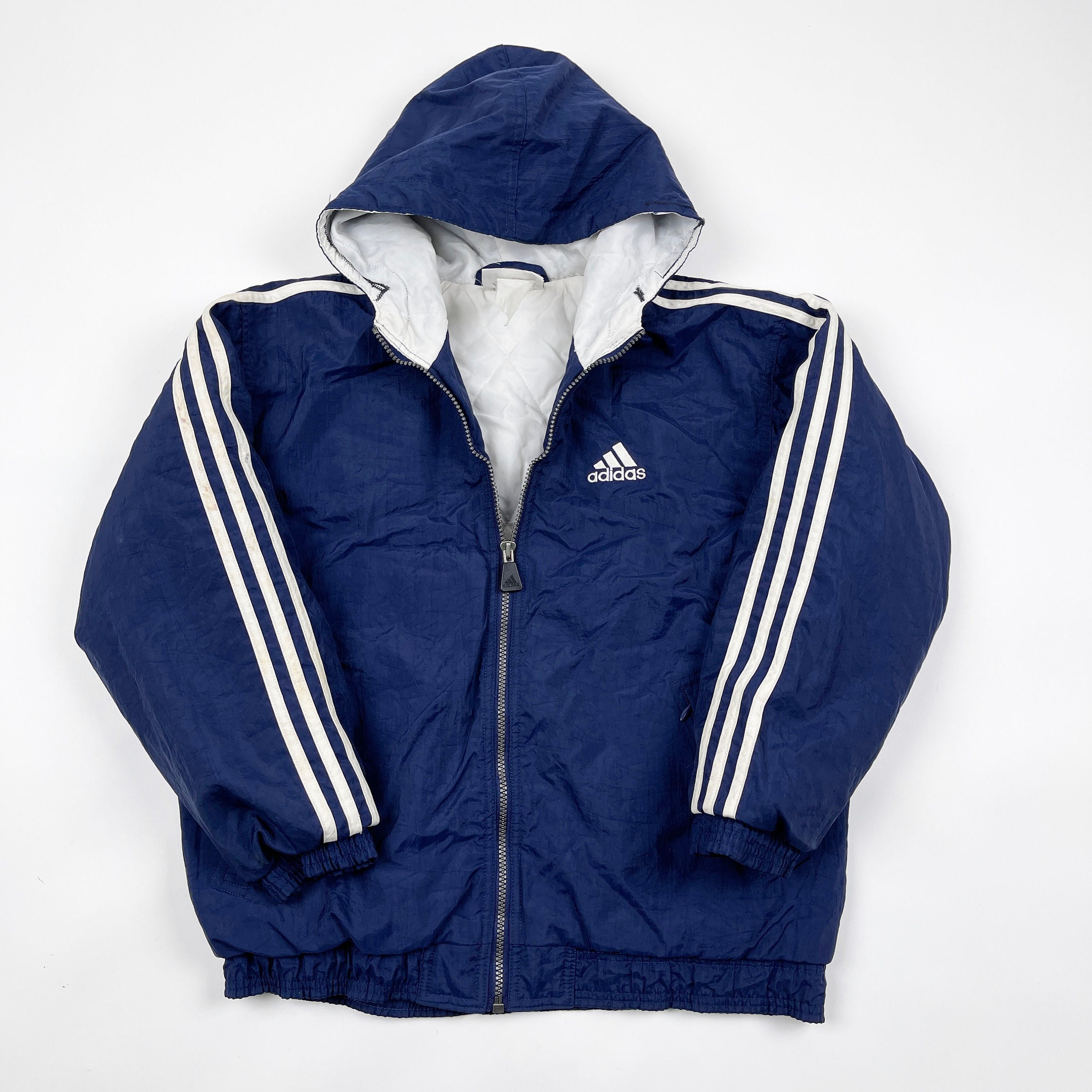 Vintage 90s Adidas Padded Jacket Youth 