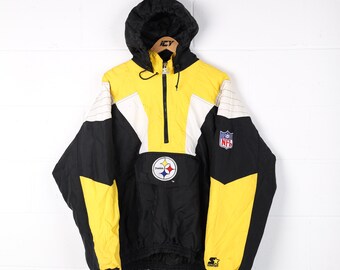 Vintage Starter Pittsburgh Steelers Pullover Jacket - Mens Large