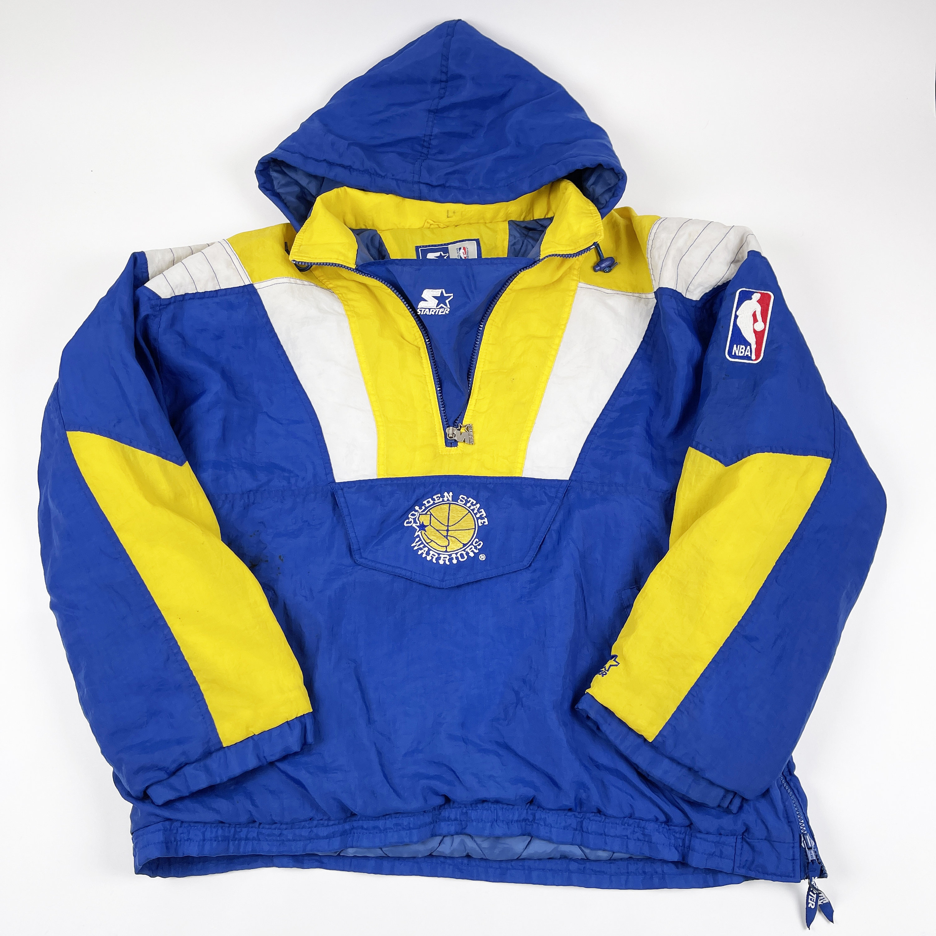 Golden State Warriors Starter Jacket, Warriors Pullover, Golden State  Warriors Varsity Jackets, Fleece Jacket