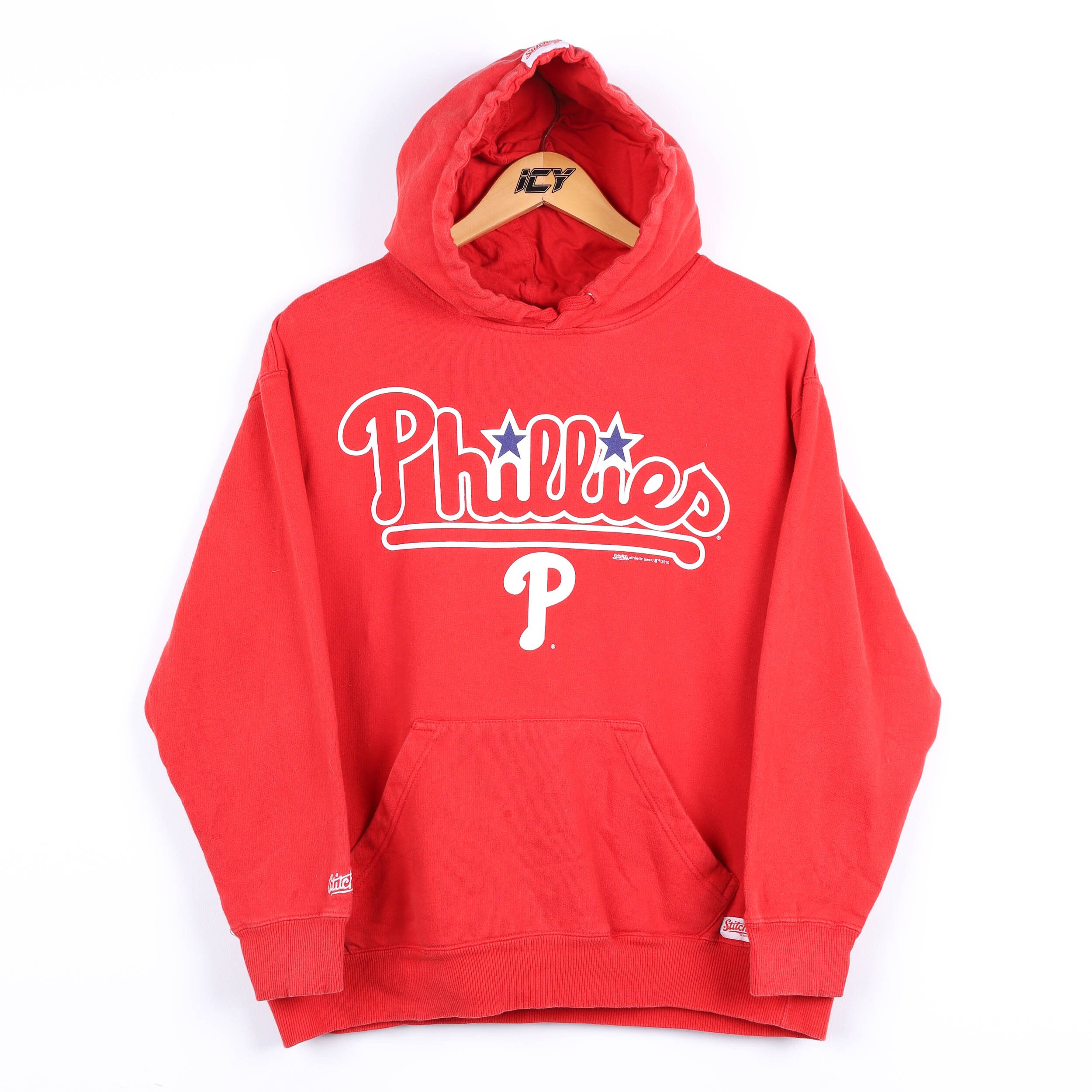 Youth Stitches Red Philadelphia Phillies Pullover Fleece Hoodie