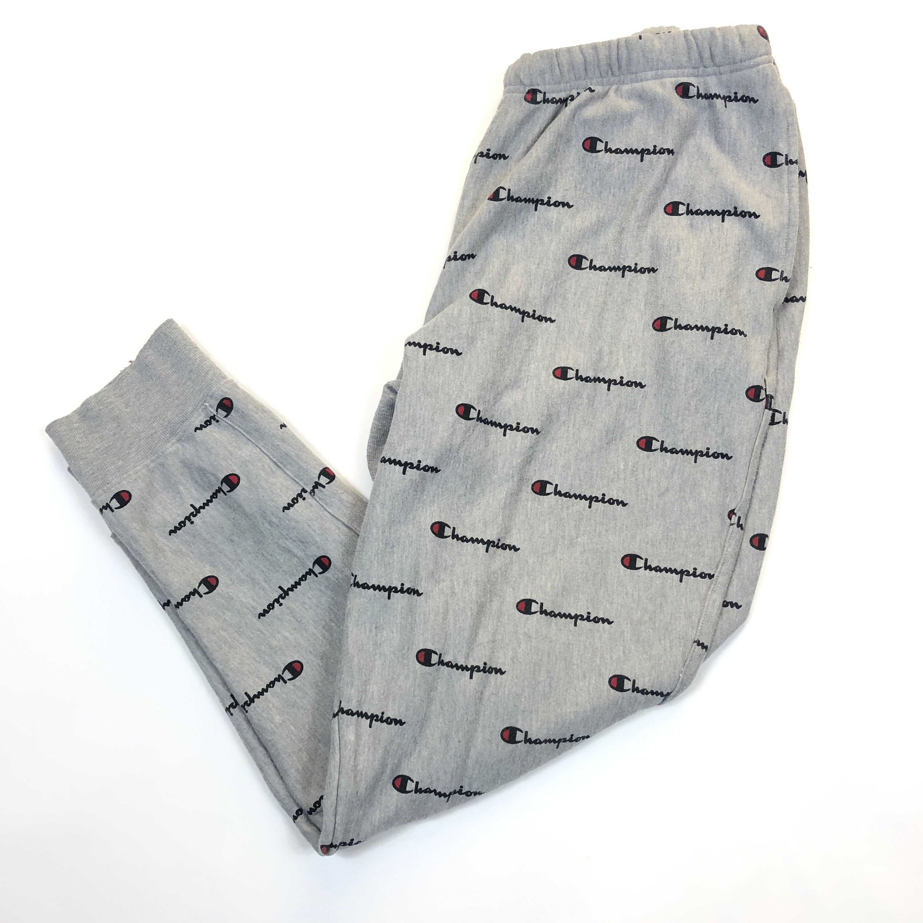 Champion Sweat Pants Cuffed Grey Sweats 