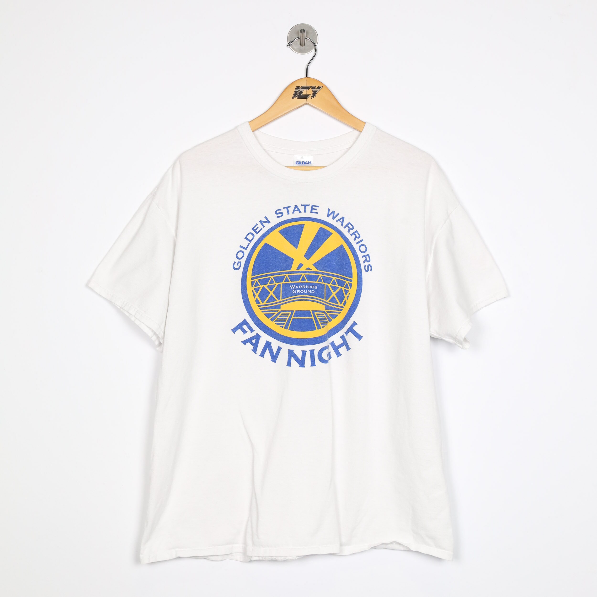 Gildan Golden State Warriors Logo T-Shirt White S