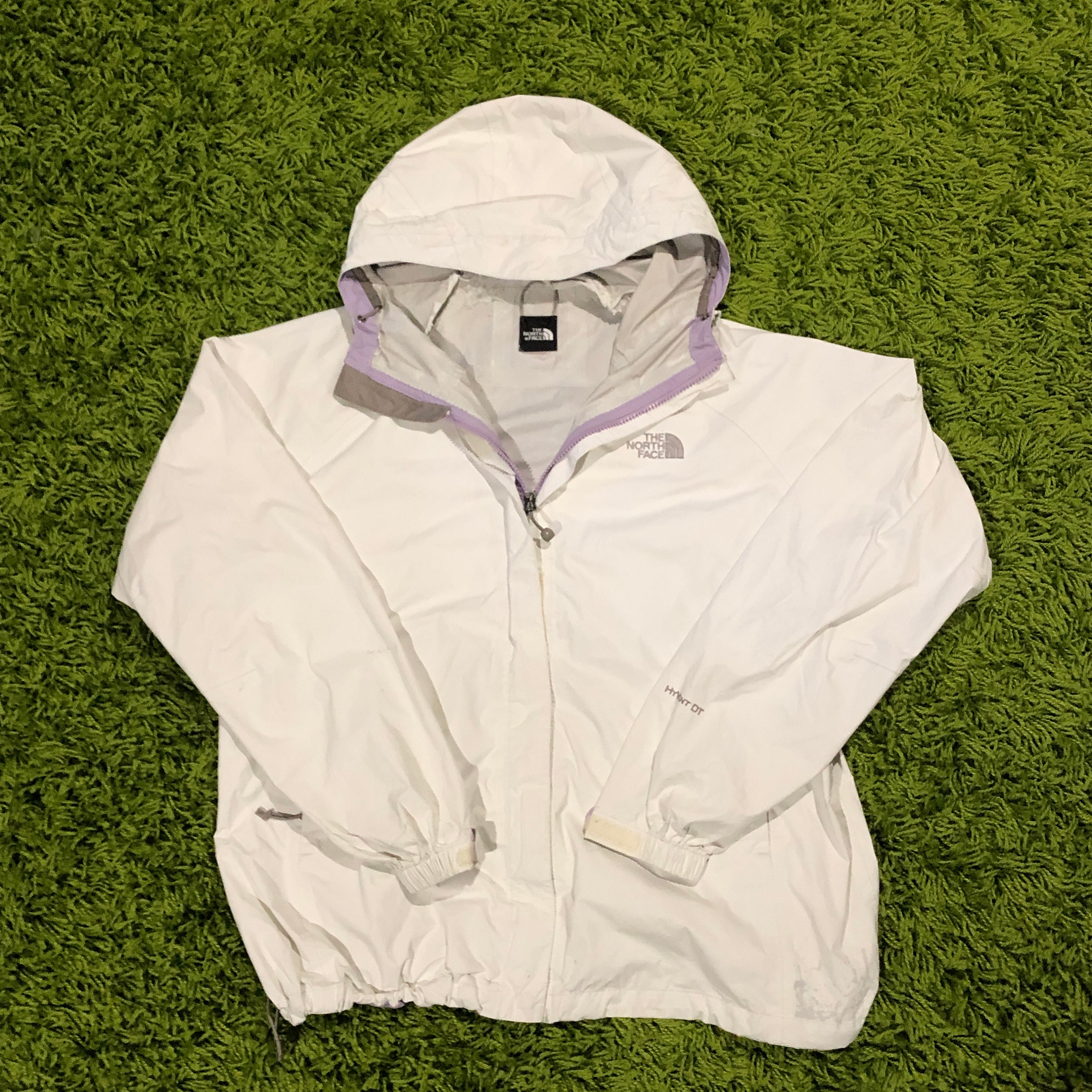 white north face jacket windbreaker