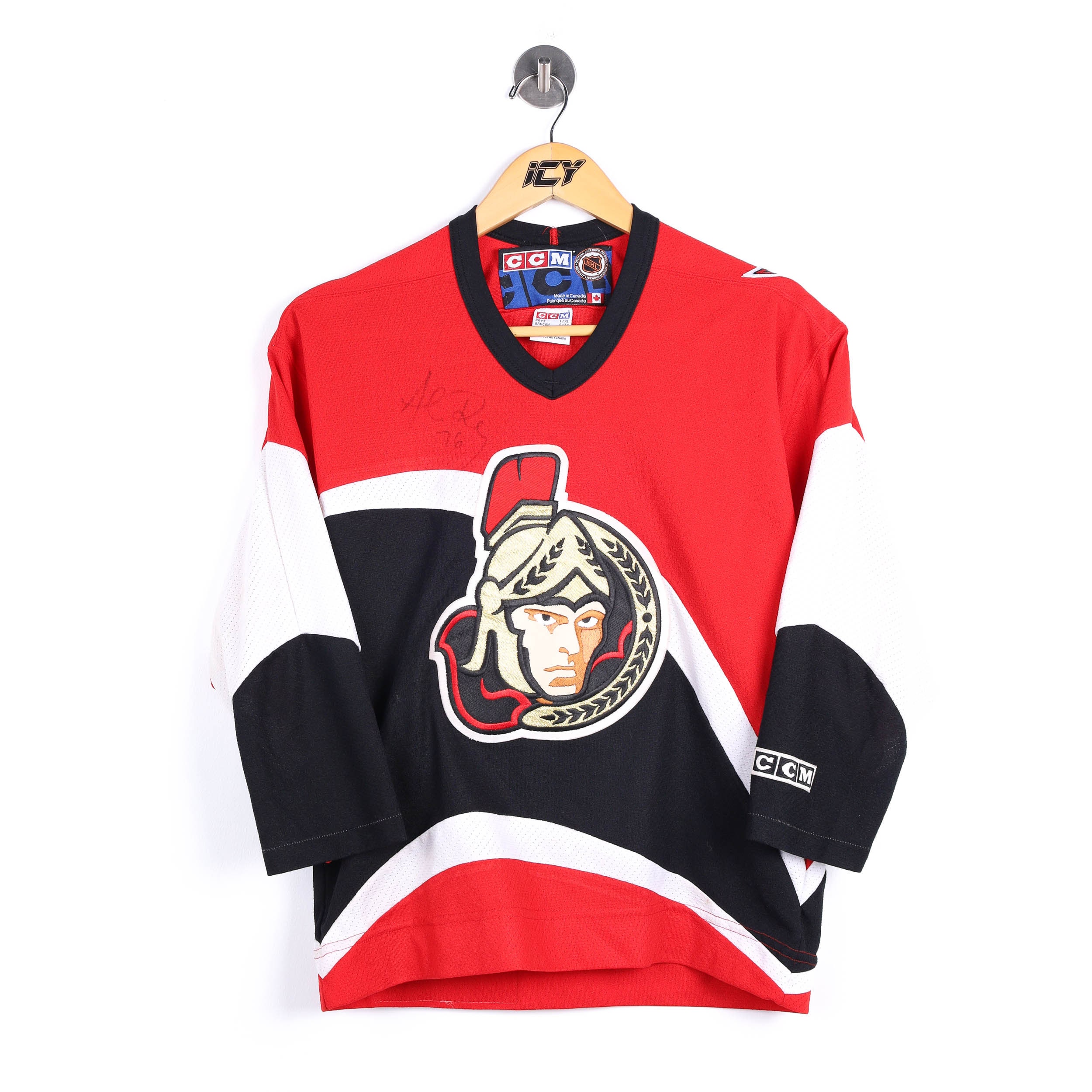 Vintage 90s Ottawa Senators NHL Hockey Sportswear Medium Red Tshirt
