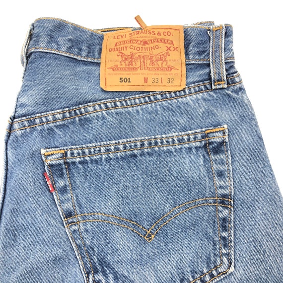 Vintage Levis 501 Made in USA Denim Jeans Shorts Mens Size | Etsy