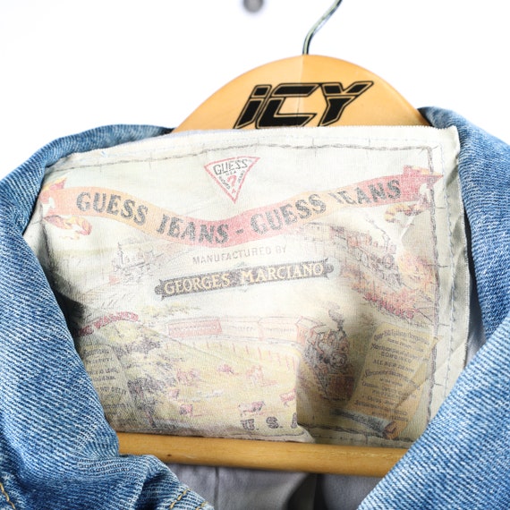 Vintage Guess Georges Marciano Denim Jacket / Men… - image 5