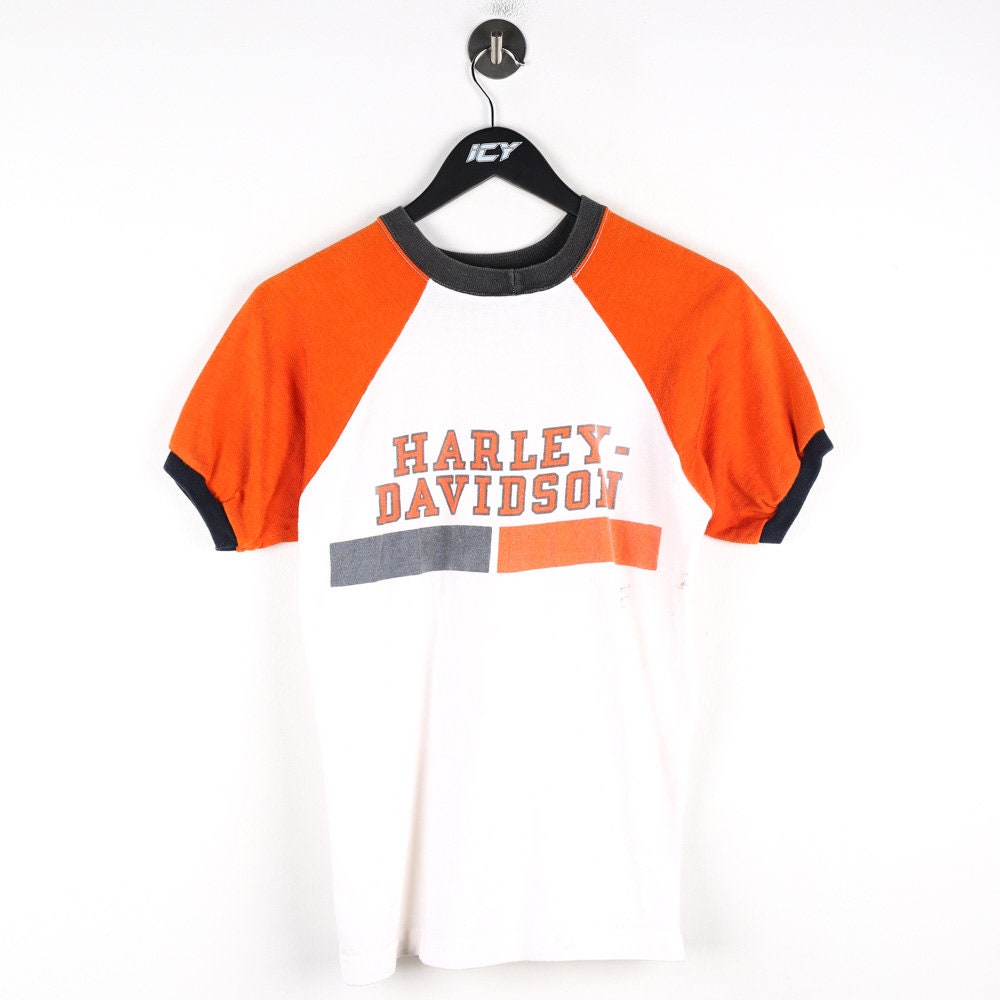 Vintage 70s Harley Davidson Champion Tag Big Spell Out T-shirt