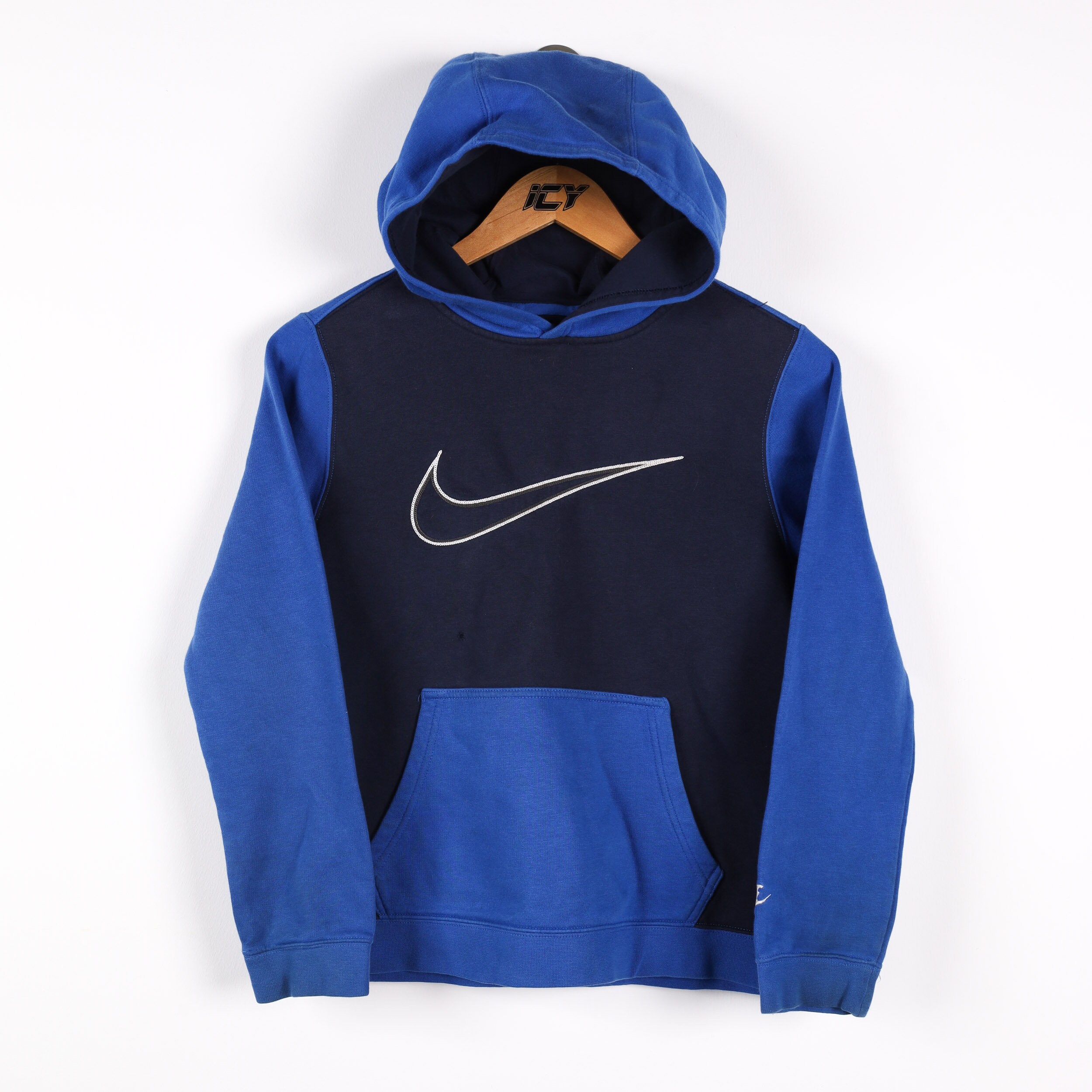 Vintage Nike Pullover Hoodie Sweatshirt / Youth Large / Blue - Etsy