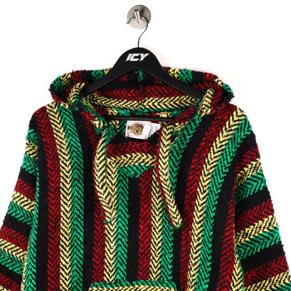 Vintage Earth Ragz Knitted Poncho Sweatshirt - Me… - image 2