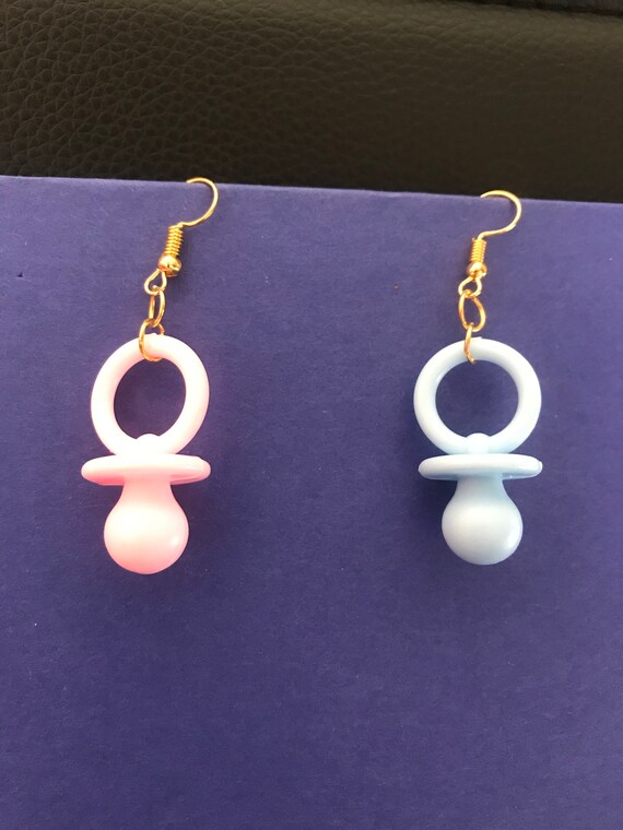 Small Pacifier earrings Etsy