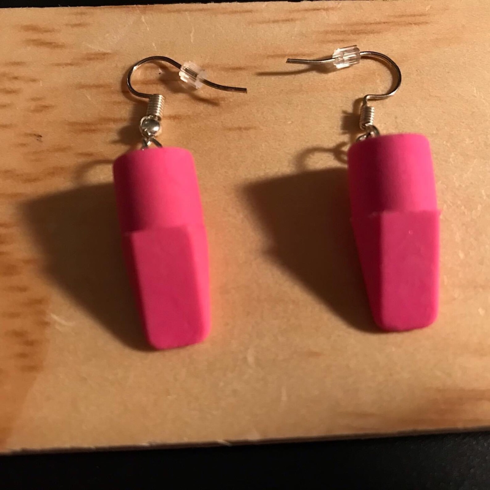 Colorful Eraser cover earrings Etsy