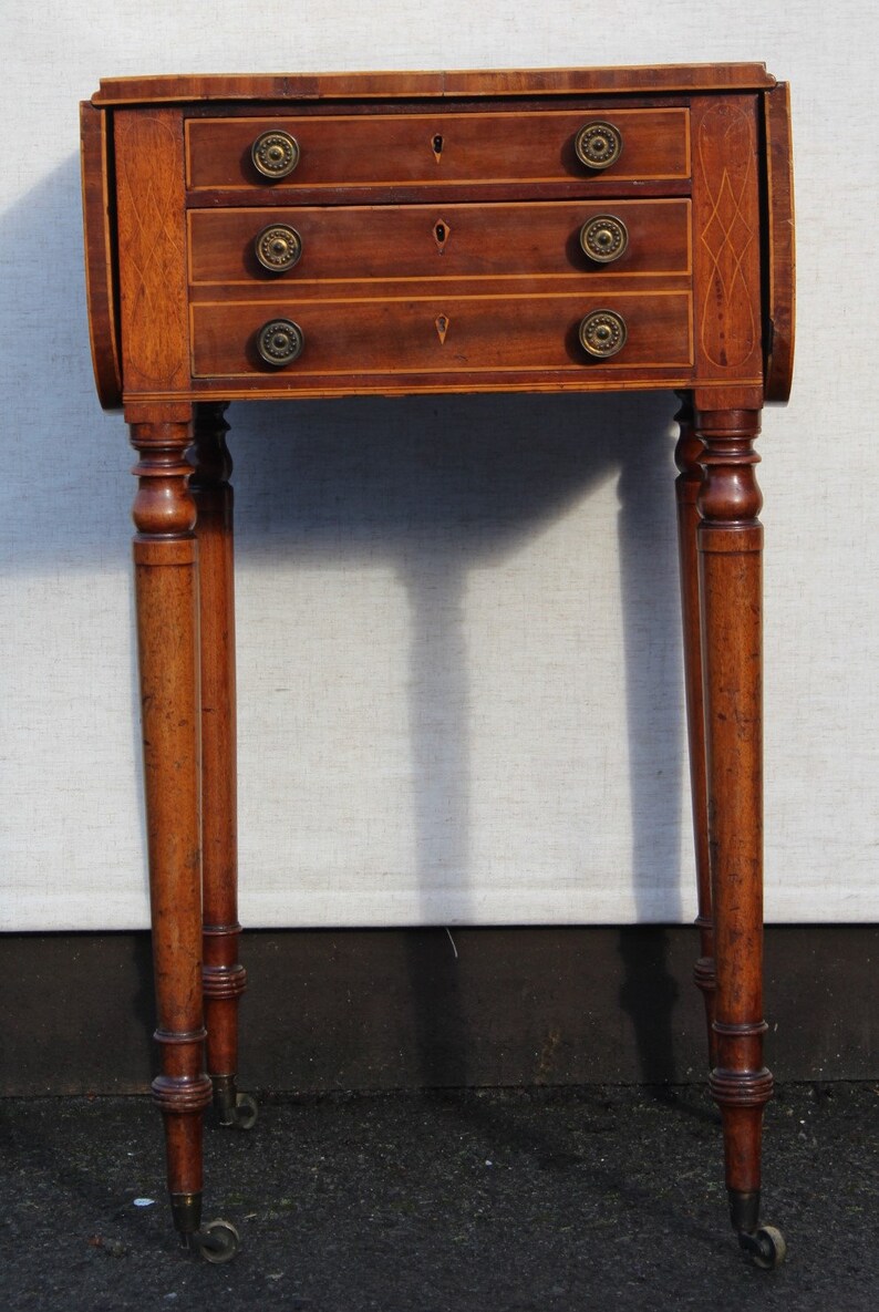 1910 Good Mahogany Sewing Cabinet Etsy