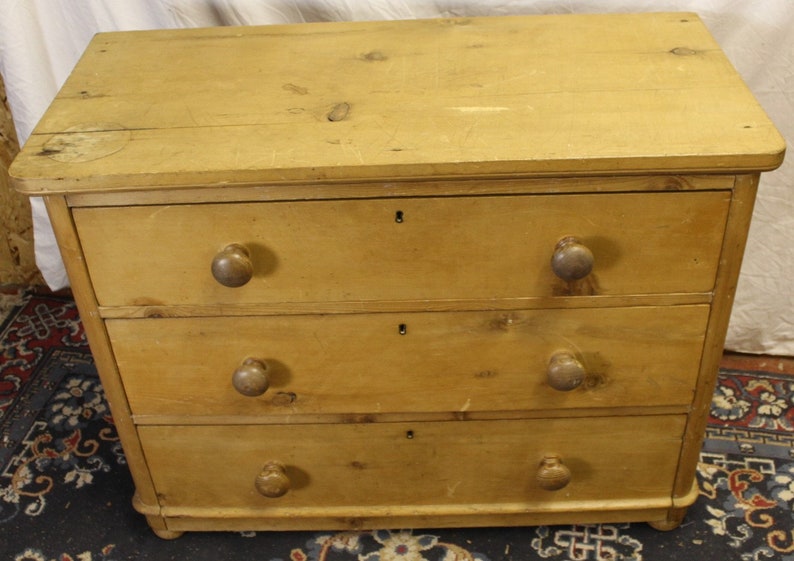 1910 Small Antique Pine Round Corner Chest 3 Drawers Etsy