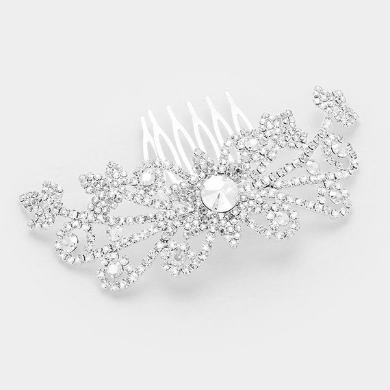 Crystal Wedding Comb / Vintage Hair Accessory Bridal Comb - Etsy