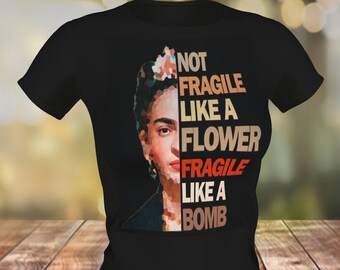 T-shirt graphique Frida Kahlo, chemise féministe