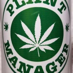 CANNABIS WEED Logo Coffee Cup, Mug 11oz, CBD Cup Mug - Plant Manager image 2