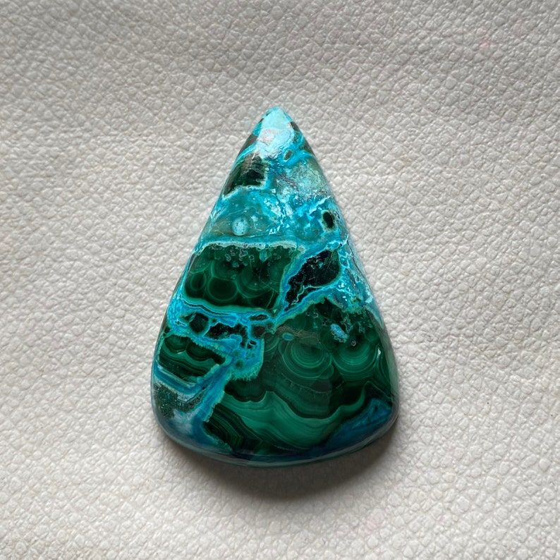AAA Chrysocolla Malachite Cabochon,Pear Shape Chrysocolla Smooth Cabochon,Malachite Cabochon,Wire Wrapping,jewelry Making Stone,45X31X8 MM