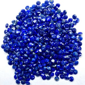 5 Mm Round Cut-Genuine Lapis Lazuli Cut-Natural Lapis Lazuli Loose Round Semi Precious Genuine Natural 3A Grade Afghan Lapis Lazuli Stone