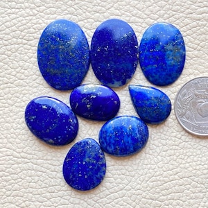 Genuine Lapis Lazuli Gemstone Lot, Natural Lapis Lazuli Cabochon Lot, Rare Blue Lapis Lazuli Lot, Blue Color Lapis Lazuli, Lapis Lazuli Lot