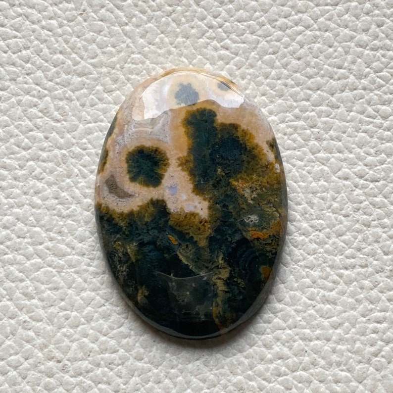 2 Tone Ocean Jasper Cabochon-Double Shade Ocean Jasper Stone-Magical Color Tone Ocean Jasper-Smooth Ocean Jasper Jewelry Making Stone-Loose