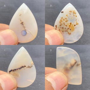 Raw Dendritic Agate Crystal Stone- Rare Dendritic Crystal Quartz Stone- Healing Crystals & Stone- Dendrite Agate- Dendritic Quartz Necklace