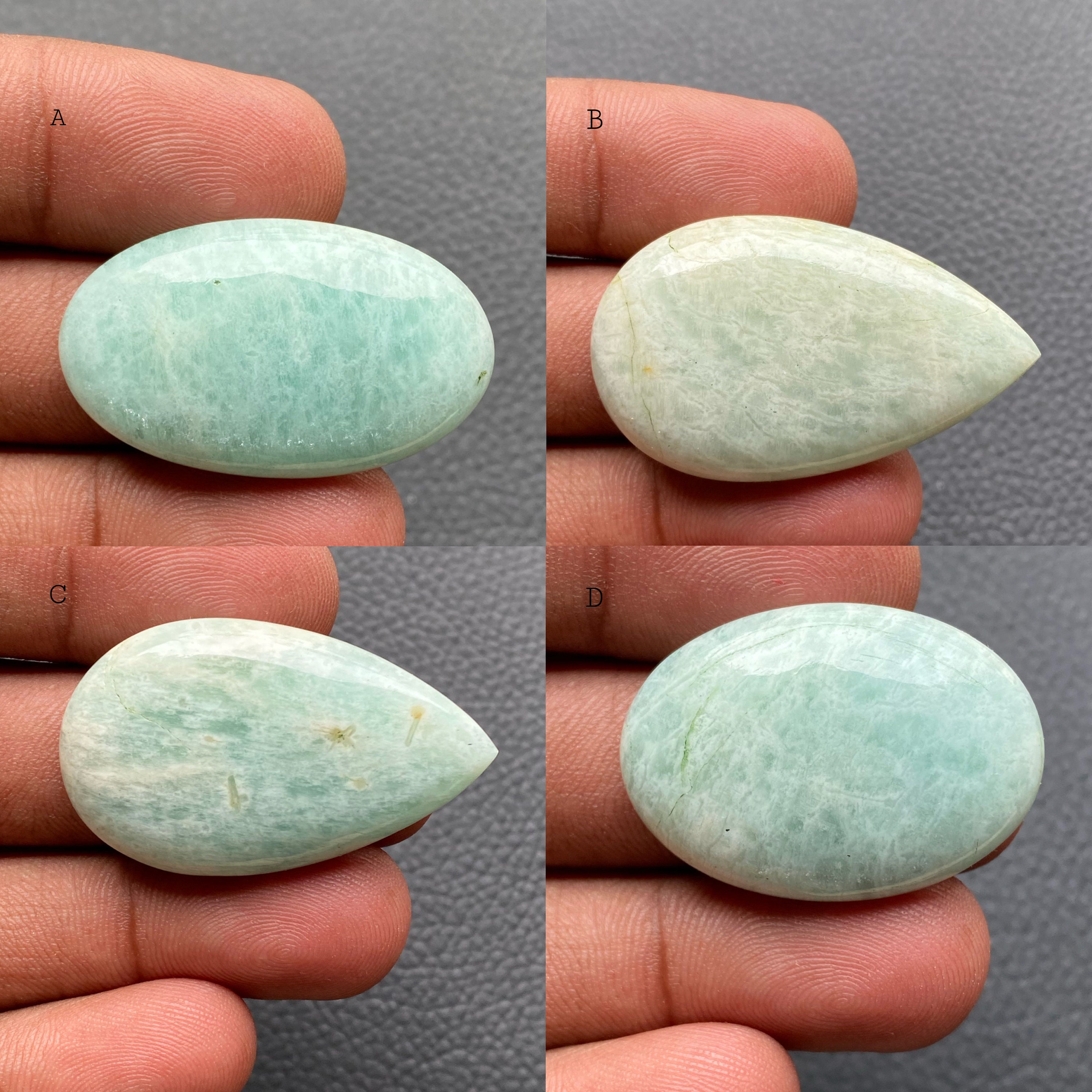 Smooth Green Amazonite GemstoneRare Amazonite CabUnique Etsy