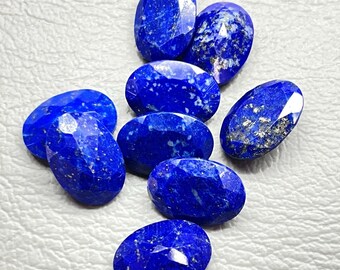 10X14 Mm Oval Cut-Lapis Lazuli Crystal Cut- Tumbled Lapis Lazuli Cut- Lapis Lazuli Cut Stone - Tumbled Lapis - Lapis Lazuli - Blue Lapis
